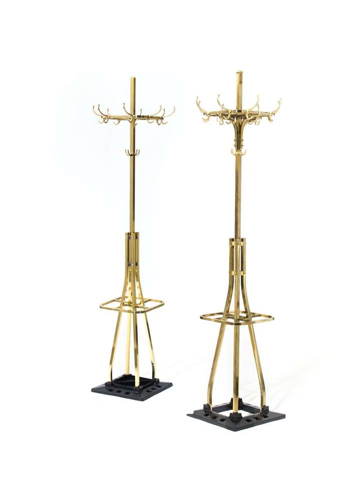 A PAIR OF COAT AND HAT STANDS
designed for the café Capua, Vienna
